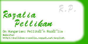 rozalia pellikan business card